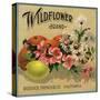 Wildflower Brand - Ruddock, California - Citrus Crate Label-Lantern Press-Stretched Canvas