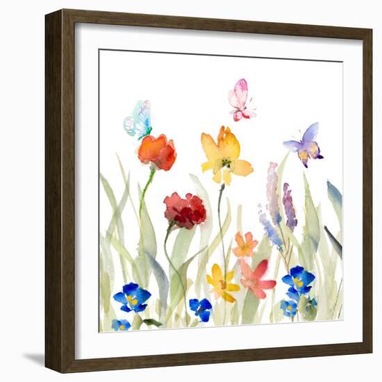 Wildflower Garden-Lanie Loreth-Framed Art Print