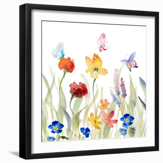 Wildflower Garden-Lanie Loreth-Framed Art Print