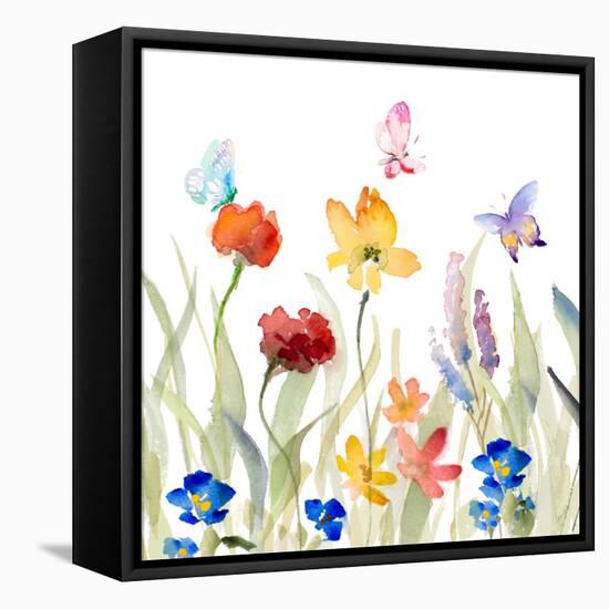 Wildflower Garden-Lanie Loreth-Framed Stretched Canvas