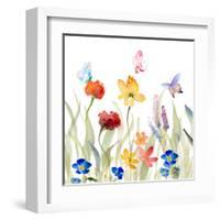 Wildflower Garden-Lanie Loreth-Framed Art Print