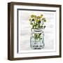 Wildflower Jar 1-Kimberly Allen-Framed Art Print