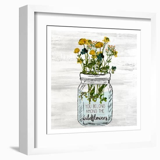 Wildflower Jar 1-Kimberly Allen-Framed Art Print