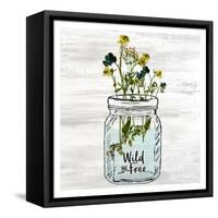 Wildflower Jar 3-Kimberly Allen-Framed Stretched Canvas