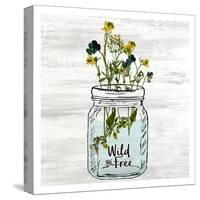 Wildflower Jar 3-Kimberly Allen-Stretched Canvas