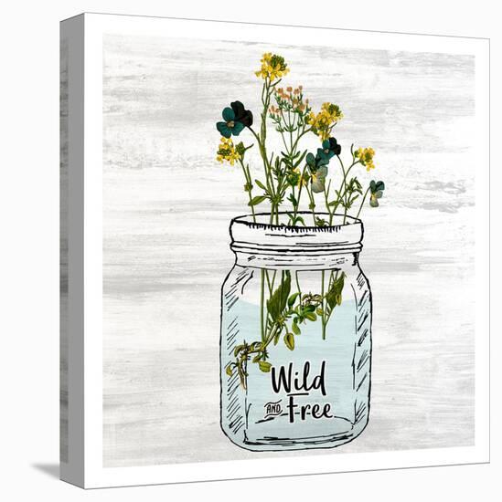 Wildflower Jar 3-Kimberly Allen-Stretched Canvas