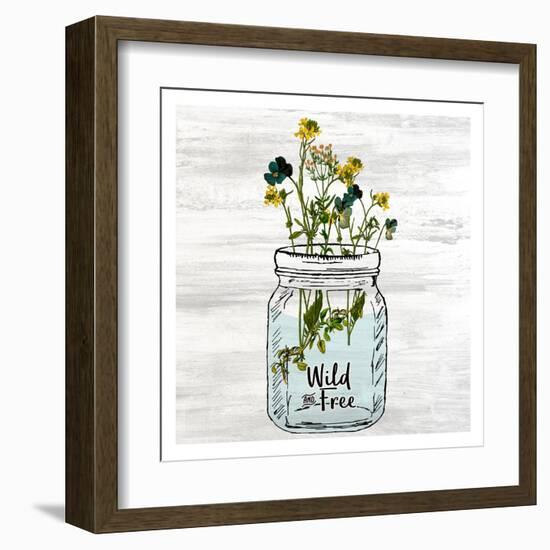 Wildflower Jar 3-Kimberly Allen-Framed Art Print