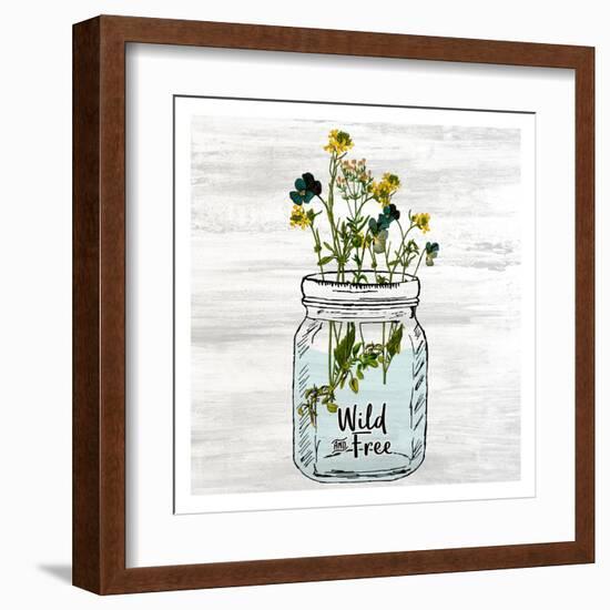 Wildflower Jar 3-Kimberly Allen-Framed Art Print