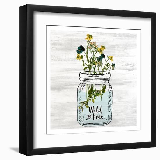 Wildflower Jar 3-Kimberly Allen-Framed Art Print