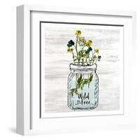 Wildflower Jar 3-Kimberly Allen-Framed Art Print