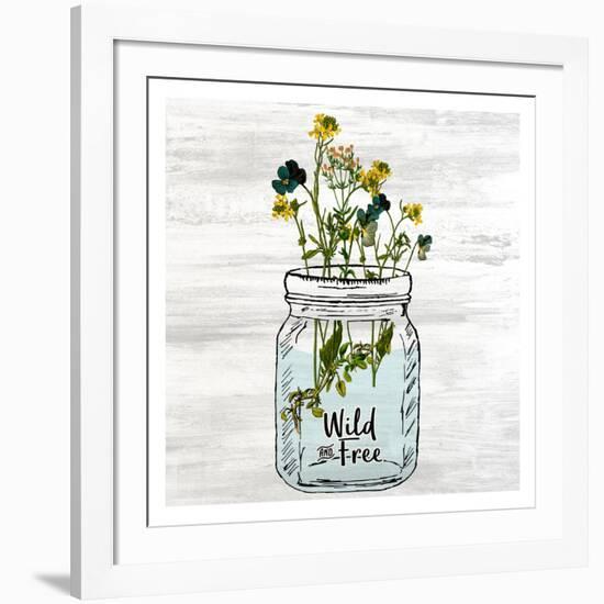 Wildflower Jar 3-Kimberly Allen-Framed Art Print