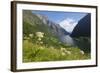 Wildflower Meadow Overlooking Naeroyfjorden, Sogn Og Fjordane, UNESCO World Heritage Site, Norway-Gary Cook-Framed Photographic Print