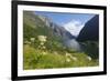 Wildflower Meadow Overlooking Naeroyfjorden, Sogn Og Fjordane, UNESCO World Heritage Site, Norway-Gary Cook-Framed Photographic Print