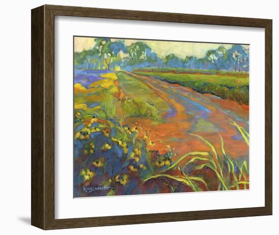 Wildflower Road-Karen Mathison Schmidt-Framed Art Print