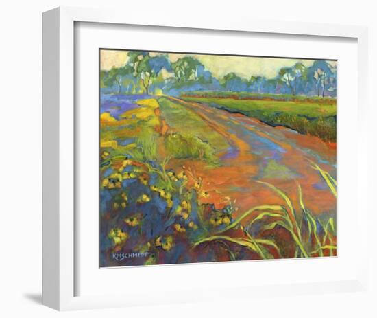 Wildflower Road-Karen Mathison Schmidt-Framed Art Print