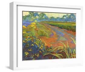 Wildflower Road-Karen Mathison Schmidt-Framed Art Print