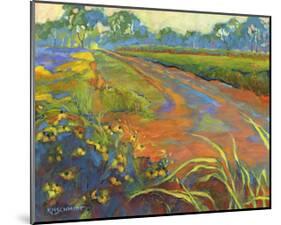 Wildflower Road-Karen Mathison Schmidt-Mounted Art Print