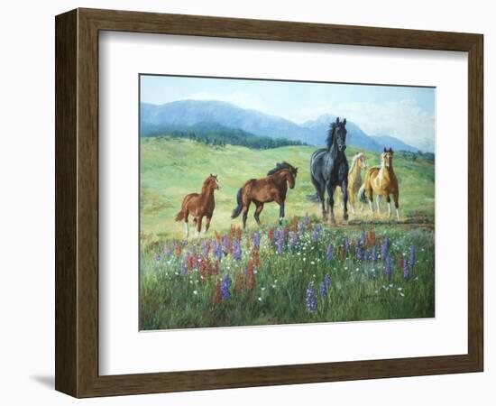 Wildflower Trail-Claire Goldrick-Framed Art Print