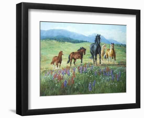 Wildflower Trail-Claire Goldrick-Framed Art Print