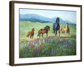 Wildflower Trail-Claire Goldrick-Framed Art Print