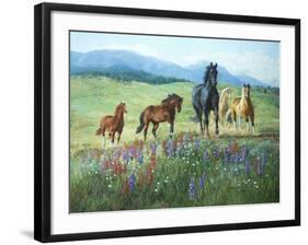 Wildflower Trail-Claire Goldrick-Framed Art Print