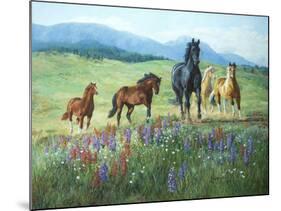 Wildflower Trail-Claire Goldrick-Mounted Art Print