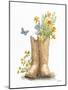 Wildflower Western I Sky Blue-Leslie Trimbach-Mounted Art Print
