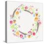 Wildflower Wreath 2-Beverly Dyer-Stretched Canvas