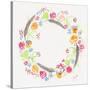 Wildflower Wreath 2-Beverly Dyer-Stretched Canvas
