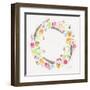 Wildflower Wreath 2-Beverly Dyer-Framed Art Print