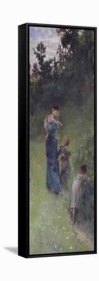 Wildflowers, 1896-Francesco Gioli-Framed Stretched Canvas