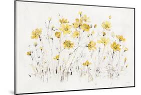 Wildflowers I Bright Yellow-Lisa Audit-Mounted Art Print