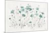 Wildflowers I Turquoise-Lisa Audit-Mounted Art Print