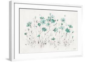 Wildflowers I Turquoise-Lisa Audit-Framed Art Print