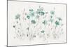 Wildflowers I Turquoise-Lisa Audit-Mounted Art Print