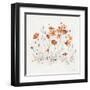 Wildflowers II Orange-Lisa Audit-Framed Art Print