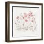 Wildflowers II Pink-Lisa Audit-Framed Art Print