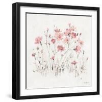 Wildflowers II Pink-Lisa Audit-Framed Art Print