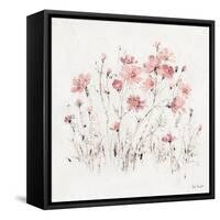 Wildflowers II Pink-Lisa Audit-Framed Stretched Canvas