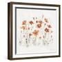 Wildflowers III Orange-Lisa Audit-Framed Art Print