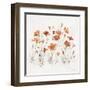 Wildflowers III Orange-Lisa Audit-Framed Art Print