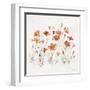 Wildflowers III Orange-Lisa Audit-Framed Art Print