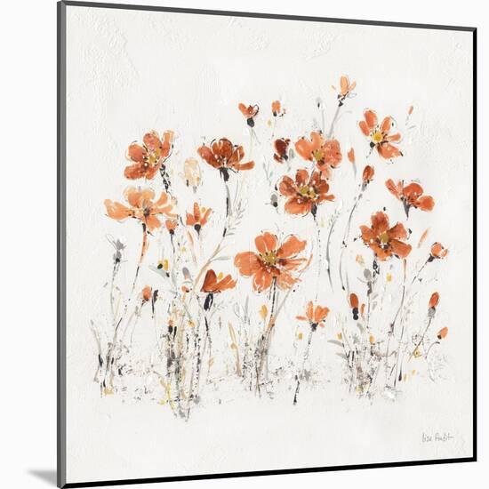 Wildflowers III Orange-Lisa Audit-Mounted Art Print