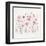 Wildflowers III Pink-Lisa Audit-Framed Art Print