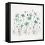Wildflowers III Turquoise-Lisa Audit-Framed Stretched Canvas