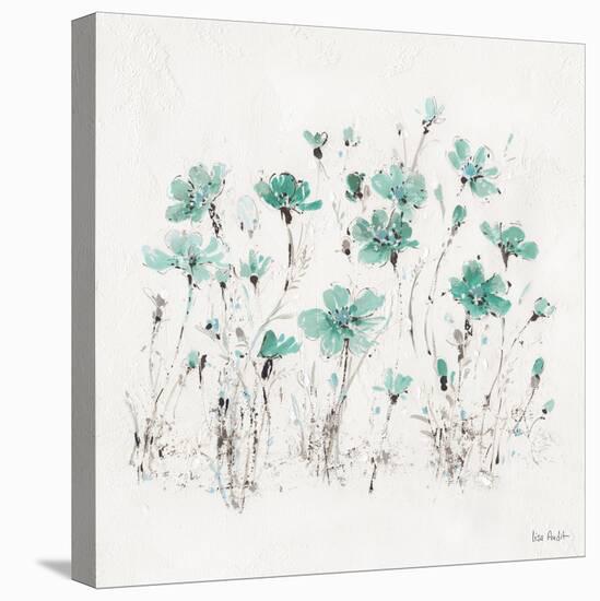 Wildflowers III Turquoise-Lisa Audit-Stretched Canvas