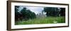 Wildflowers in a field with a castle in the background, Hluboka Castle, Bohemia, Czech Republic-null-Framed Photographic Print