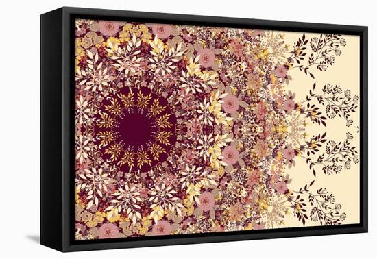 Wildflowers Mandala-null-Framed Stretched Canvas