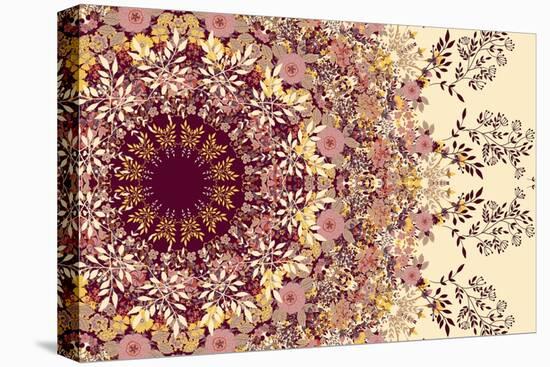 Wildflowers Mandala-null-Stretched Canvas