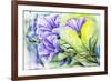 Wildflowers. Watercolor Painting-Valenty-Framed Art Print